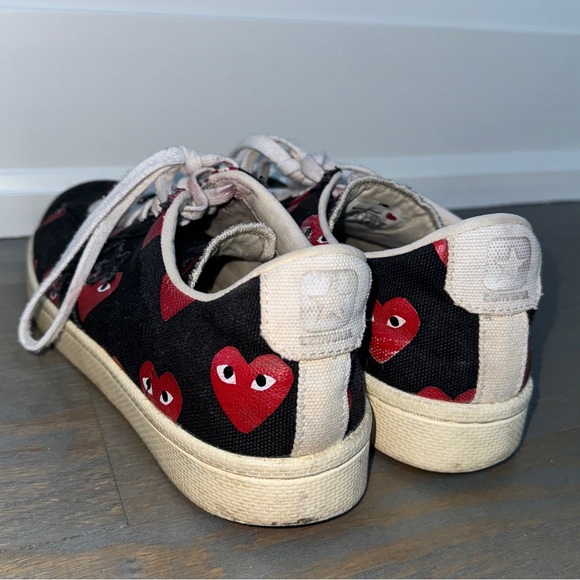 Black and red Converse Comme des Garçons x Pro Low PLAY. - Picture 3 of 4